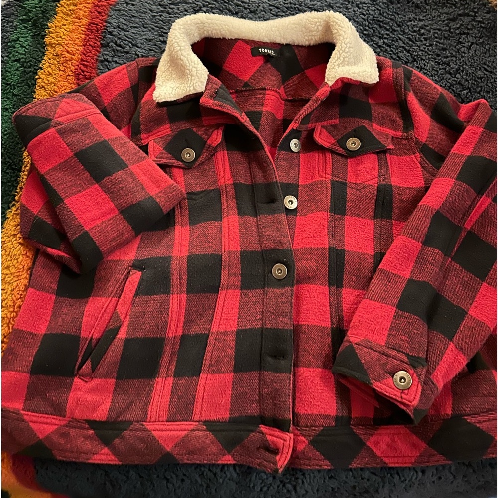 Torrid buffalo checked jacket